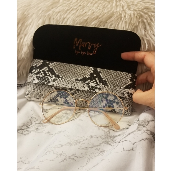 COPY - NWT Marvy "Amuse" Round Blue Light Glasses - Picture 5 of 10